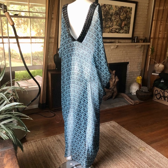 Uber Rare Thomas Wylde silk chiffon Caftan OS - Picture 5 of 8